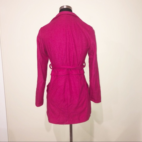 Winter Pink Peacoat Jacket Coat M - Picture 7 of 7